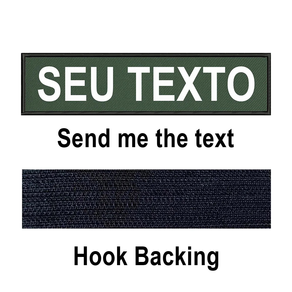 Custom Name Patch Personalized Tactical Military Patches Customized Stripes Badge Tags For Clothes Jacket Backpack Dog Collar