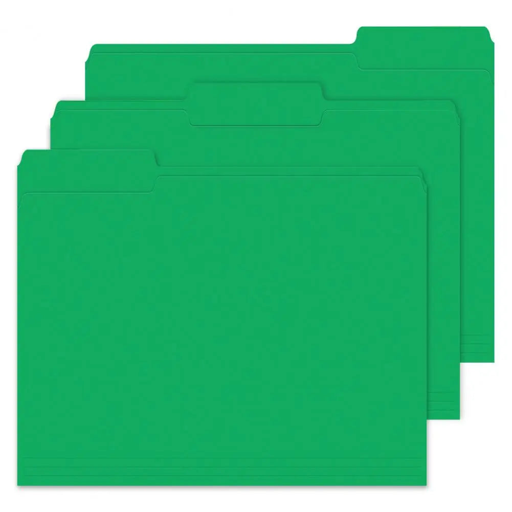 50Pcs Manila File Folders Standard Letter Size File Folders Business Document Organizers Home Office Organization School Supply