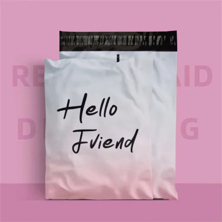 100PCS Poly Mailer Adhesive Envelope Printing Bag DIY Clothes T-shirt Pantihose Skirt Underwear Bra Shipping Packaging Pouches