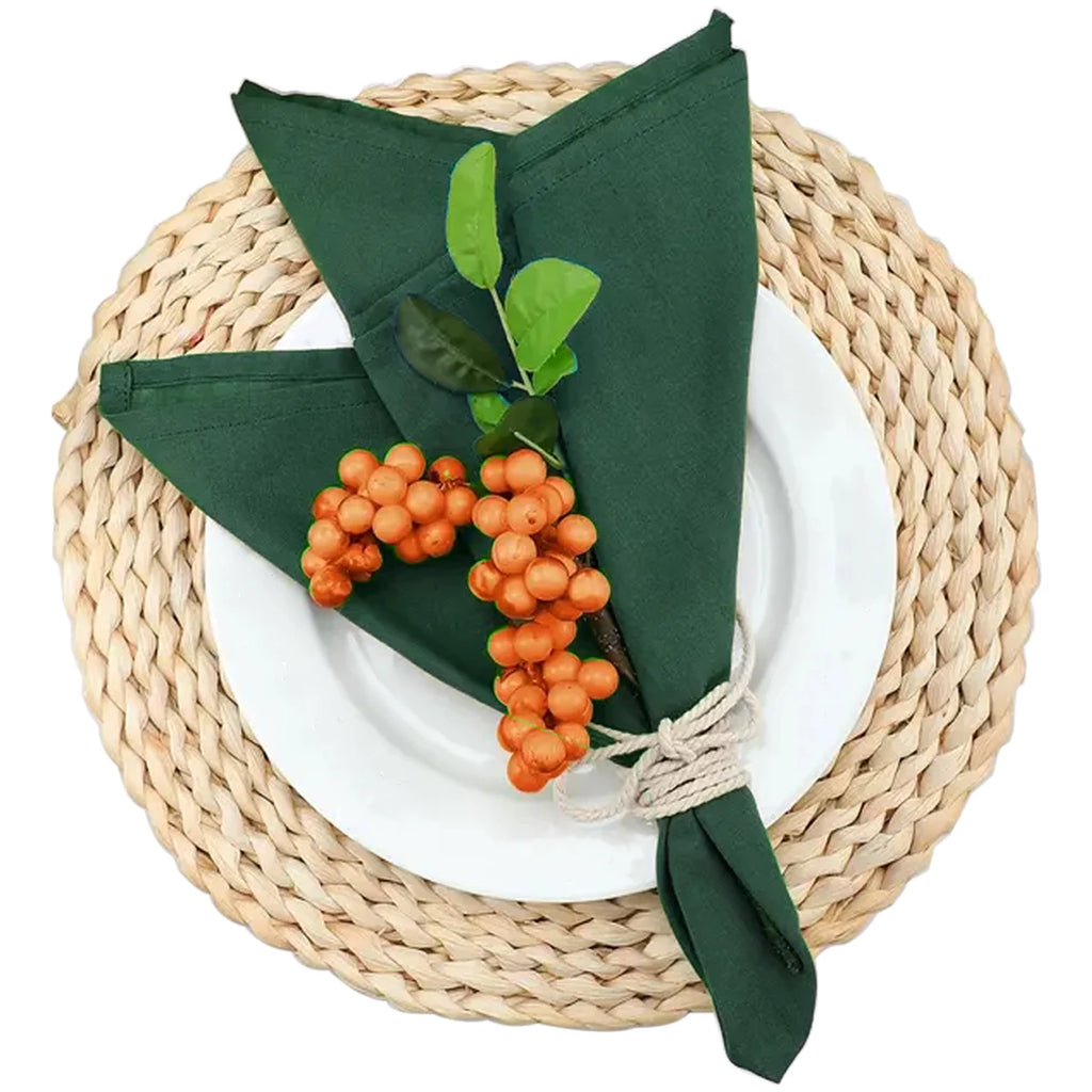 6/12PCS 40x40cm Cotton Linen Cloth Napkins Thickened Durable Placemat Reusable for Kitchen Dining Wedding Decoration