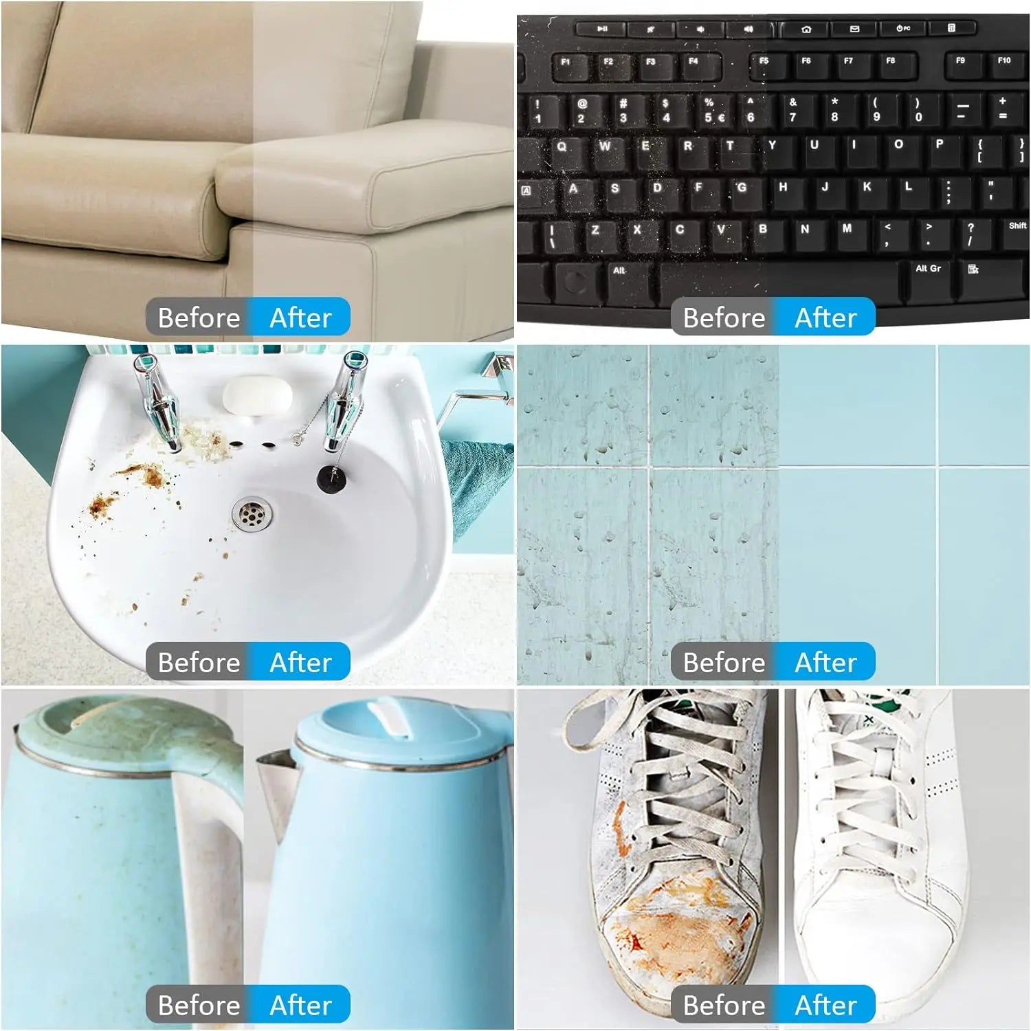 20 40 Pcs Melamine Sponge Compressed Magic Shoes Kitchen Office Bathroom Multi-function Cleaning Tools Double Compression Sponge