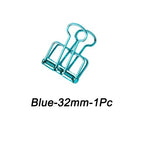 High Quality 51/32/19mm Multicolor Metal Binder Clip Clamp Paper Bookmark Clips Decorative Journal Clips School Office Supplies