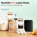 Marklife Mini Label Printer P15 B1 B21 Bluetooth Thermal Sticker Printer For Kitchen School Office To Gift/Diy Creative/Marking