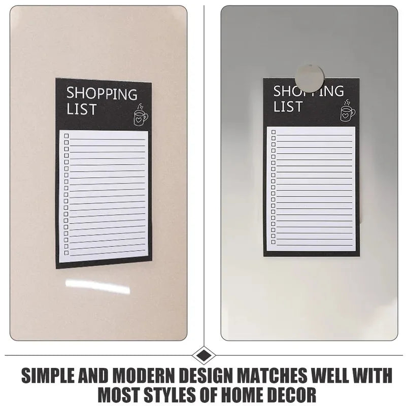 Magnetic Fridge Message Board，Portable Tearable  Magnet Memo Board Sticky Notes，Home Kitchen Shopping List Office Memo Planner