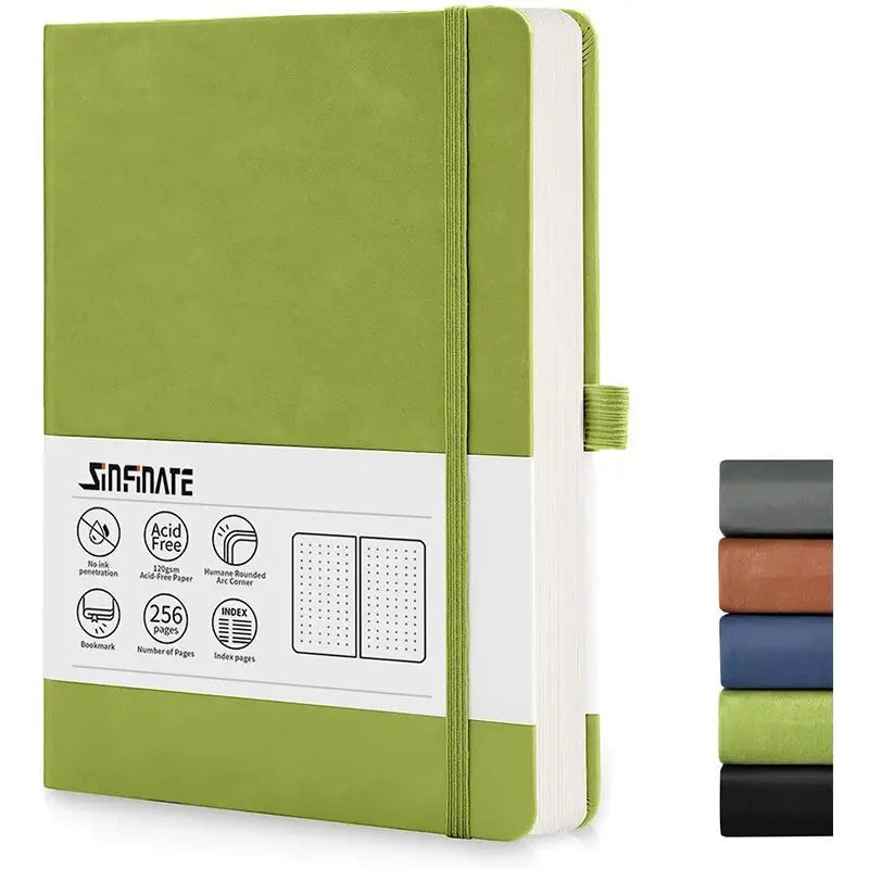Cuaderno A5 Dotted Notebook Bullet Hardcover Diary 120gsm Journal Creative Trend Portable Solid Color 4 Color Dot Grid Notebooks