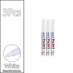 1/3/6/12Pcs Colorful Permanent Paint Marker Waterproof White Markers Tire Tread Rubber Fabric Paint Metal Paint Marker Pens