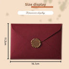 10pcs Window Envelopes for Letters DIY Handmade Gift Packaging Bag Wedding Party Invitation Card Cover Linen Texture Envelopes