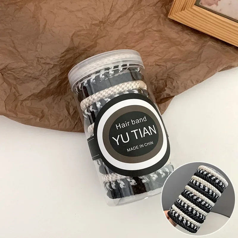 15pcs/box High Elastic Hair Rubber Bands For Women Black Hair Tie Girls Ponytail Holder Hair Rope Hairbands hair accessories