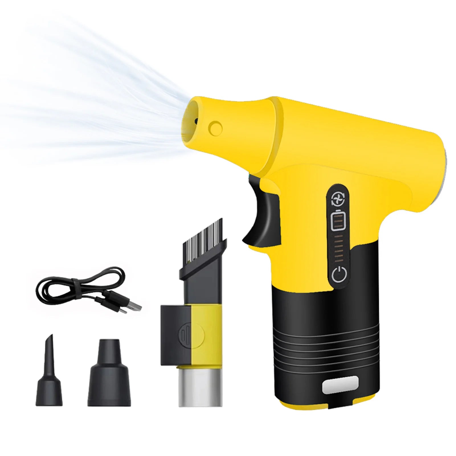 130000RPM Mini Turbo Fan Blowing and Suction Dual-purpose Dust Removal Jet Dry Blower Portable Handheld Comp Electric Air Duster
