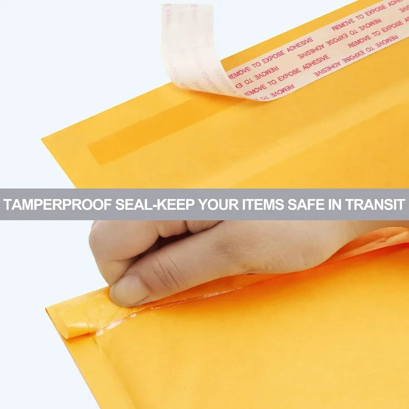 Kraft Paper Bubble Envelopes Bags Self Seal Adhesive Padded Bubble Mailers Shockproof Anti Drop Shipping Envelopes Mailing Bags