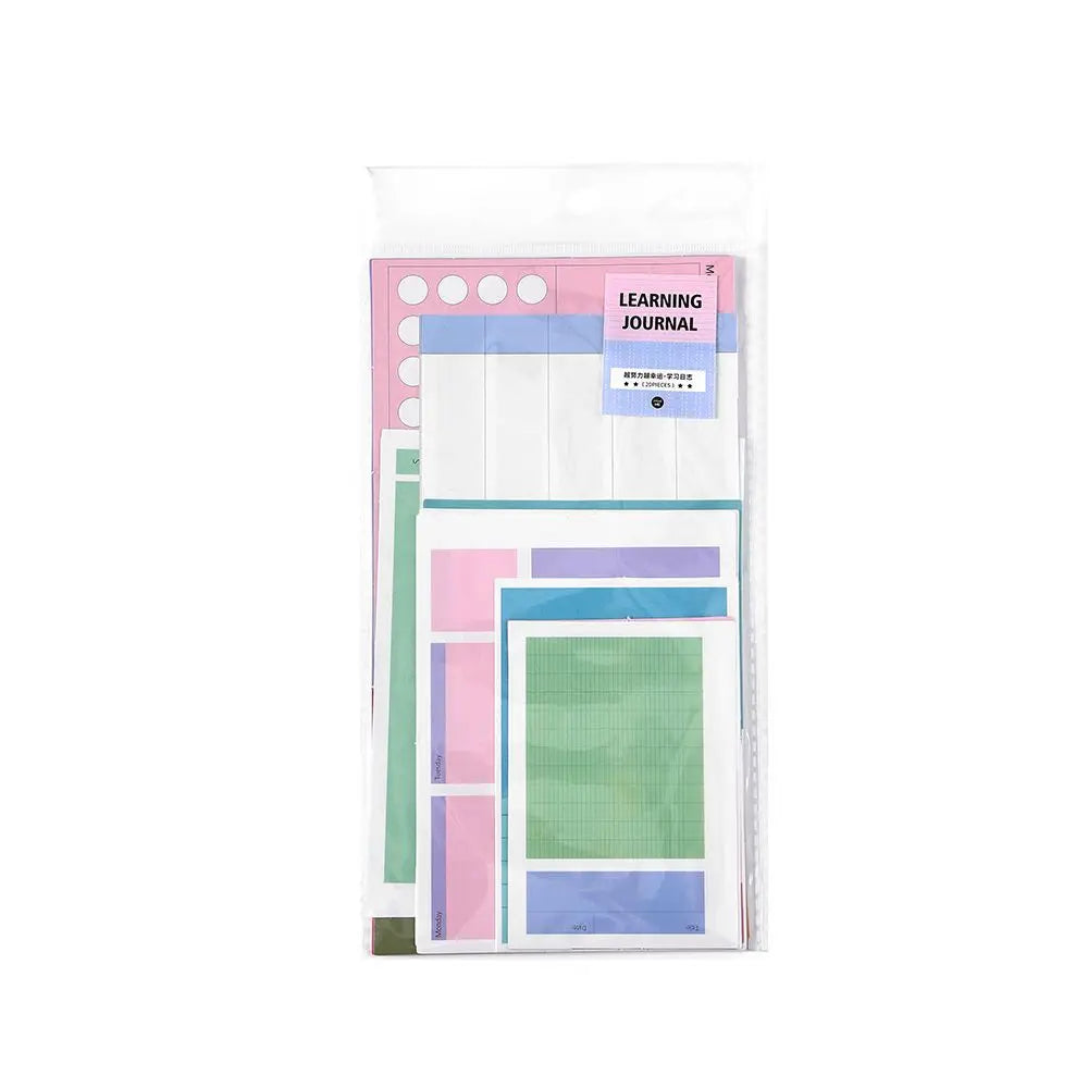 A7M5 Two Size 20Sheets Loose Leaf Inner Page Notebook Refill Spiral Weekly Monthly To Do Inside Paper Stationery