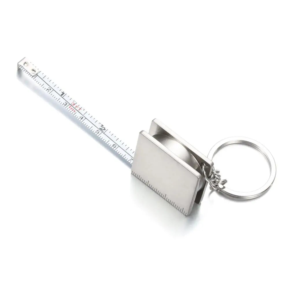 Keyring Measure  Keychain  Retractable Ruler Gauging Tool Measuring Tools Tape Measures