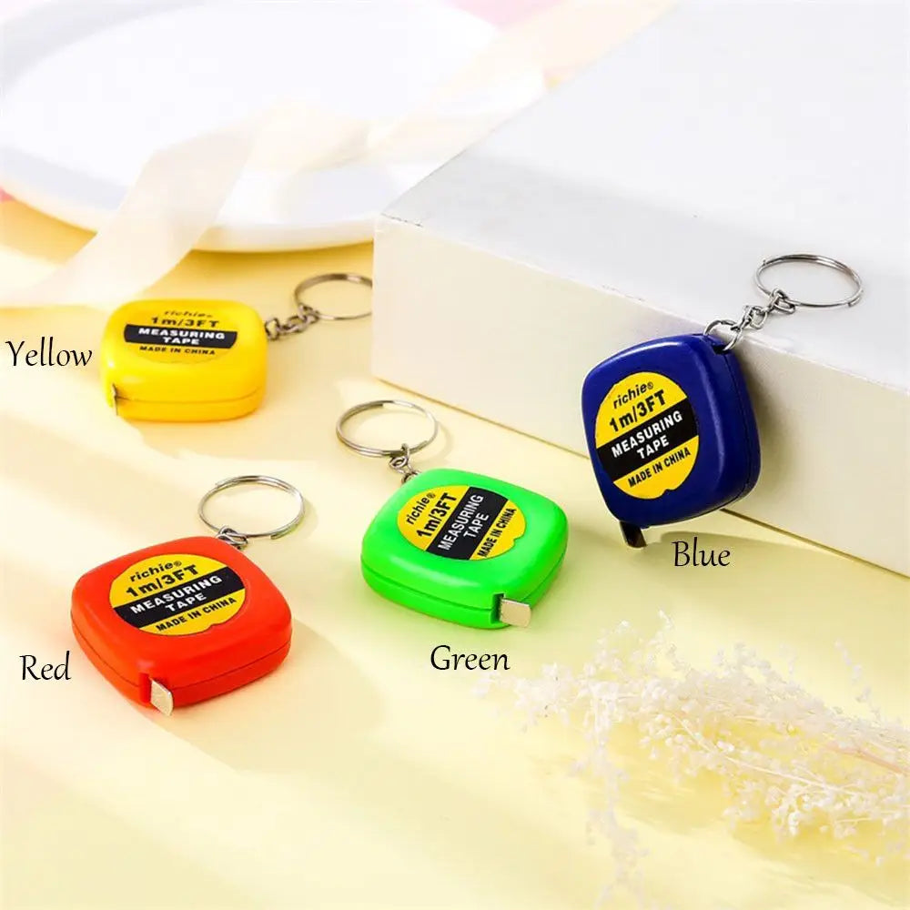 1M/1.5M Measure Ruler Retractable Centimeter Inch Roll Tape Mini Keychain Tape Measure Tailor Portable Sewing Measuring Tool