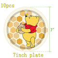 Winnie The Pooh Birthday Party Decoration Plates Napkins Table Cover Balloons Banner Baby Shower Serves 10 Guests Baby Shower