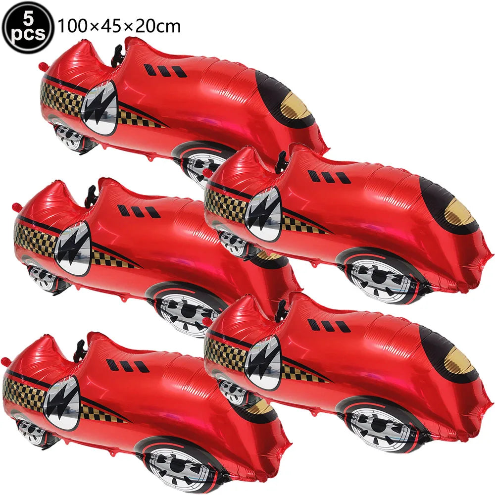 Race Car Party Plates Cup Napkins Race Track Party Supplies Racing Sports Themed Tableware for Kids Boys Birthday Home Decors