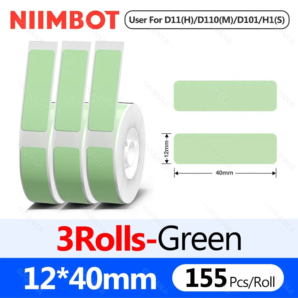 Niimbot D110 Label Printer Bluetooth Mini Adhesive Portable Smart Label Maker UV Without Ink For Office School Labeling Machine