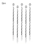 Stainless Steel Stirrers 7.5 Inch Stir Sticks with Small Rectangular Paddles for Stirring Coffee Beverages Swizzle Stick
