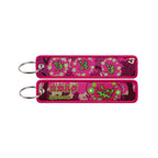 Kawaii Japanese Elf Anime Embroidery Key Fobs Key Tag Motorcycles Cars Backpack Chaveiro Keychain Fashion Keyring Friends Gifts