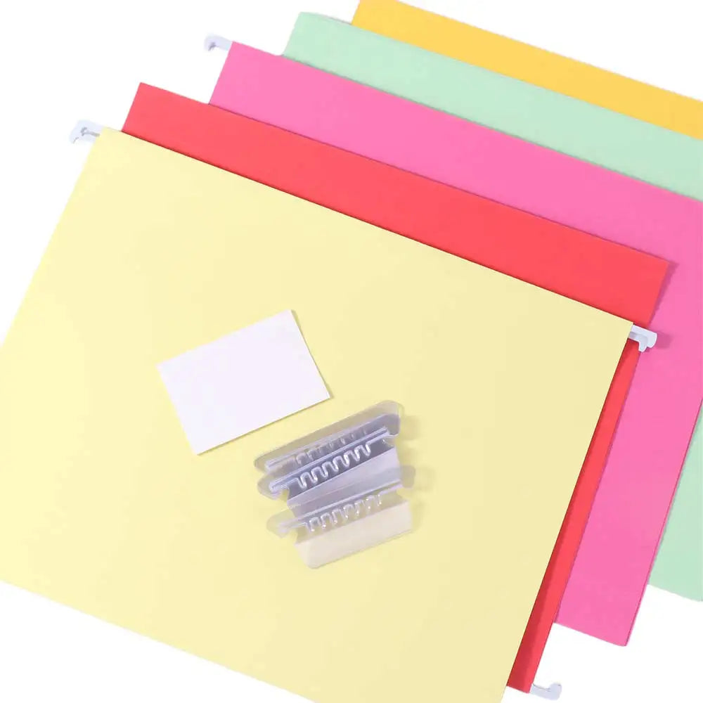 10PCS A4 Hanging File Folder Paper Letter Size Hanging Document Clip Large Capacity Portable Hanging File Organizer Classroom