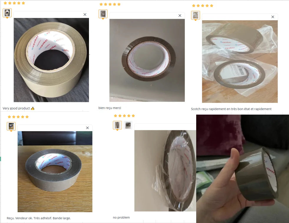 Waterproof Parcel Wide Tape Low Noise Packaging Box Adhesive Sealing Cellotape 53CA