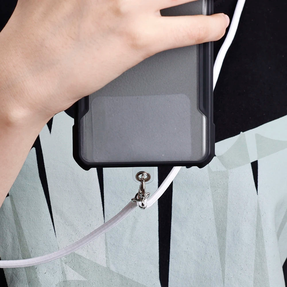 Cell Phone Lanyard Crossbody Adjustable Neck Strap for Around The Hand with Clear Tether Tab for Most Full Coverage Phones Case
