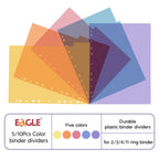 EAGLE Binder Index Dividers A4 Size Index Page for Loose-leaf Notebook Stationery Bookmark School Office Supplies