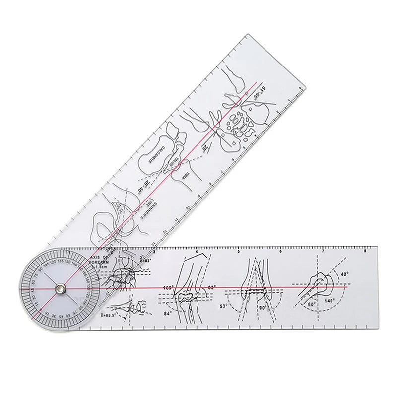0- 360 Degree Goniometer Angle Medical Spinal Angle Ruler Angle Inclinometer Ruler Protractor Angle Finder Measuring Tools New