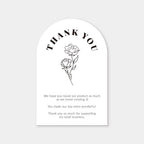 30pcs Thank You for Supporting My Small Business Card Thanks Greeting Card Appreciation Cardstock for Sellers Gift Merci Card