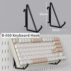 Desktop Pegboard Storage Kit: Stand-Up Clip - On Panels, Perfect for Home Office and Study Storage.