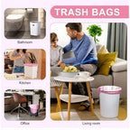 1Rolls/50pcs Extra Thick & Durable Drawstring Trash Bags Large, Portable Kitchen Waste Bags for Home Use