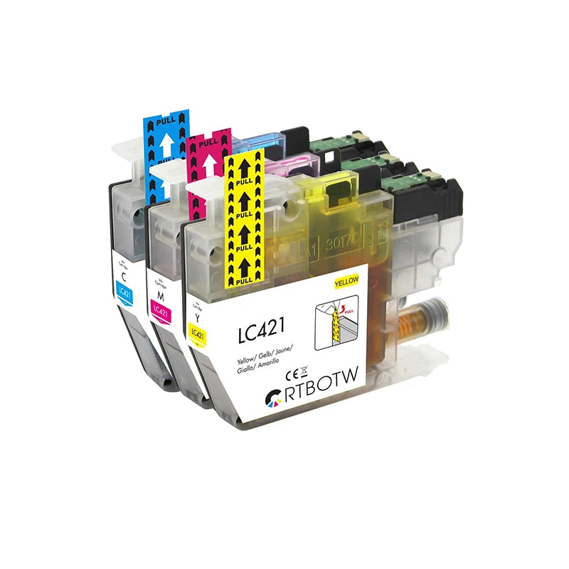LC421XL LC421 421XL Compatible Ink Cartridge For Brother DCP-J1050DW MFC-J1010DW DCP-J1140DW Printer