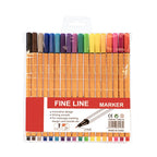 10 color/18 color/24 Color Fine Line Pen Set Waterproof Marking Pen Essential For Students Draw Note Sketch Office Supplies Gift