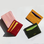 Genuine Leather Card Holder Woman Custom Name Designer Wallet Slim Luxury Card Wallet Man Engrave Initials Business Coin Purse