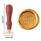 Custom Wax Seal Stamp and Wooden Handle set, For Wedding Invitation, Multiple Designs, Personalized Logo Wax Stamp, Initial Wax