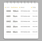 Deli Stainless Steel Ruler for Students And Woodworkers Straight Edge Measuring Tool for Drawing And Drafting 15/20/30/50cm