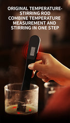 MHW-3BOMBER Wand Coffee Stirrer with Digital Thermometer Coffee Syphon Stir Stick for French Press Barista Coffee Accessories