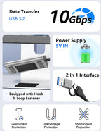Blueendless Aluminium 10Gbps USB3.2 Gen2 4/10port HUB Docking Station USB-C USB-A Type C Splitter Adapter for PC Laptop macbook