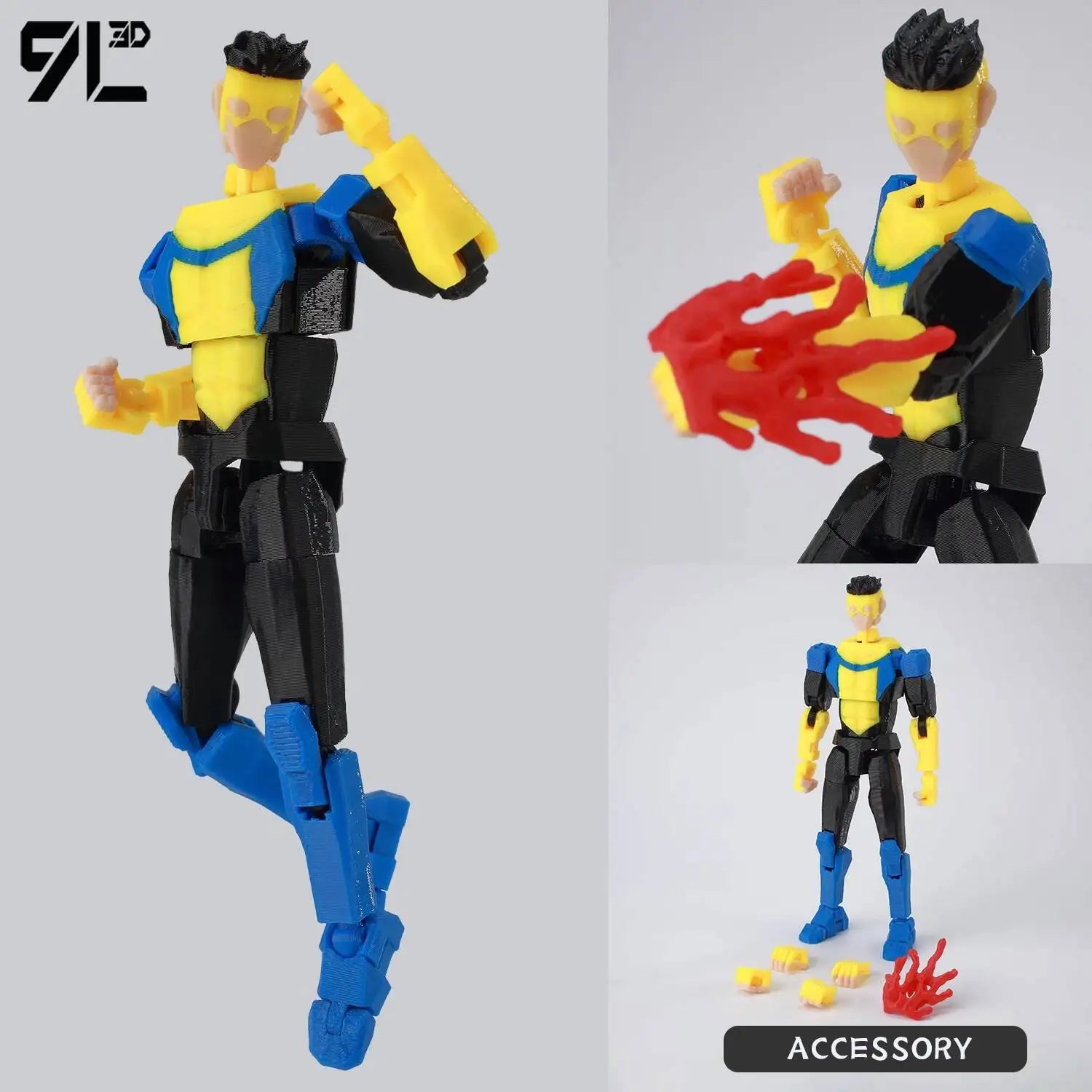 9L3D Printe Dummy13 T13 Unbeatable Mark Grayson Bulletproof Mark Grayson Action Figure Anime Collectible Model Toy For Kids Gift