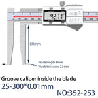 5-150mm Inner Groove Electronic Caliper Inner Diameter Outer Groove Inner Hole Measurement Tool Inner Hole Vernier Caliper