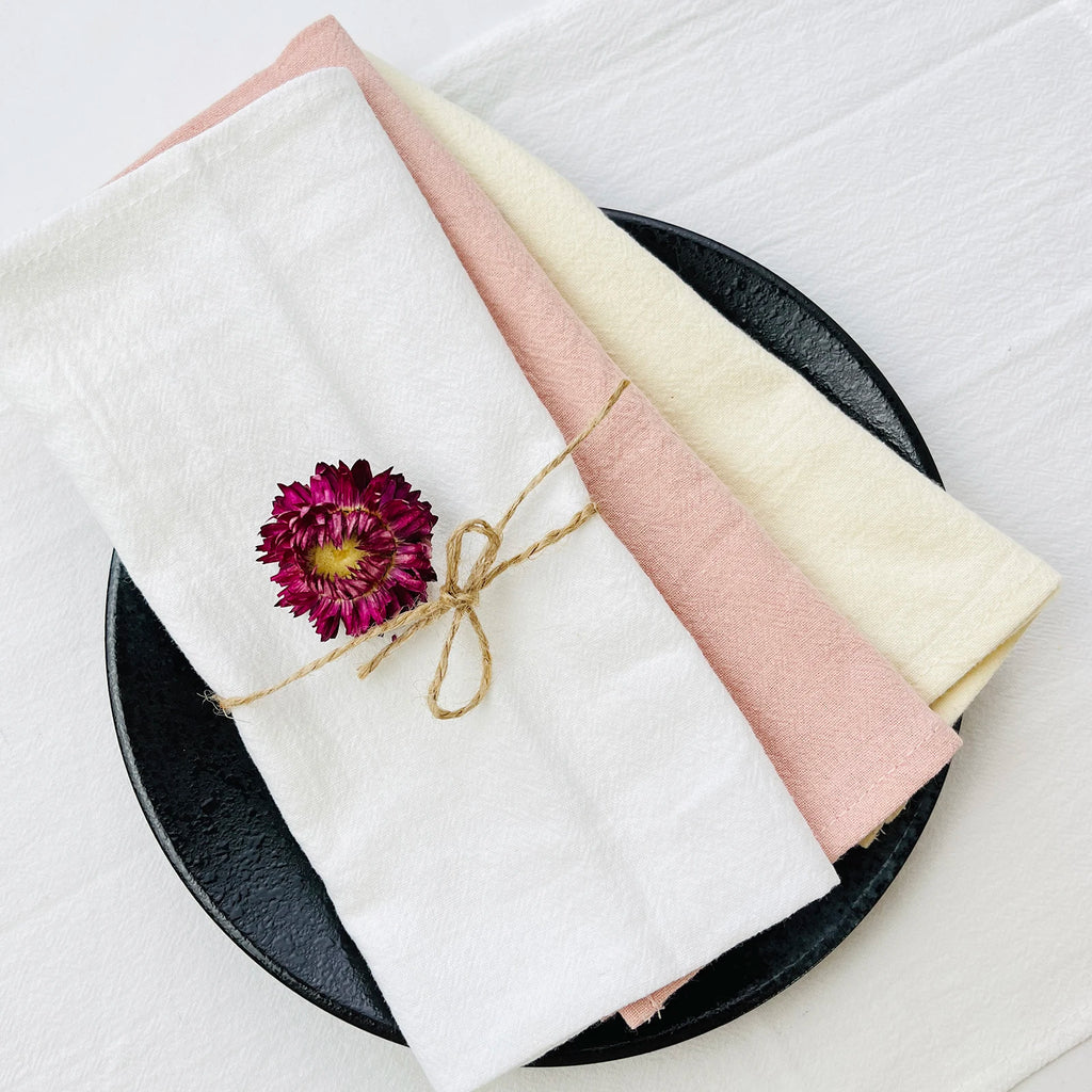 Set of 6 Cotton Cloth Napkins 30x45cm Christmas New Year Decor Fabric Serviette Kitchen Tea Towel Home Wedding Table Decoration