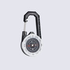 Portable Luminous Compass Carabiner Mini Survival Directional Tool for Outdoor Hiking Camping Mountaineering Survival Kids Gift