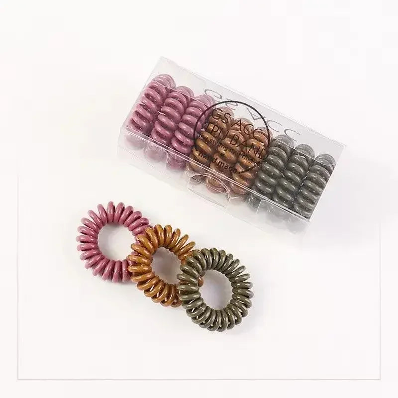 High Elastic Hair Telephone Line Band Internet Celebrity New High Ponytail Rope Rubber Band Female Tie Head Rope