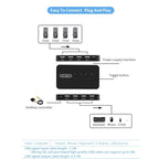 USB KVM Switch Adapter 2 Input 4 Output USB Switch KVM Switcher Printer Sharer For Computer Keyboard Mouse Sharer Controller
