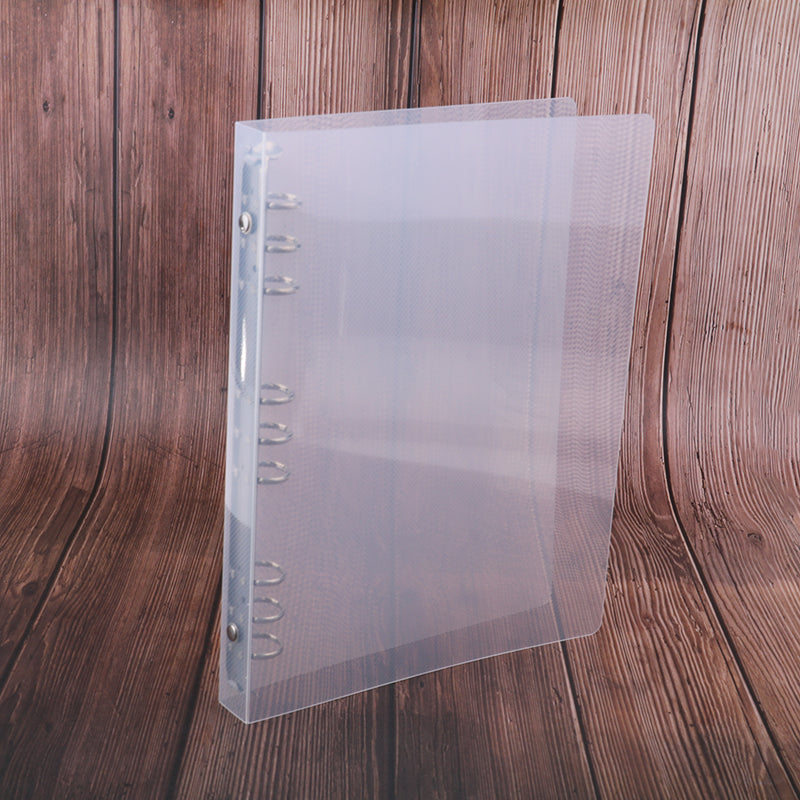 Creative transparent twill pp binder shell a6 a5 six-hole b5 nine-hole folder