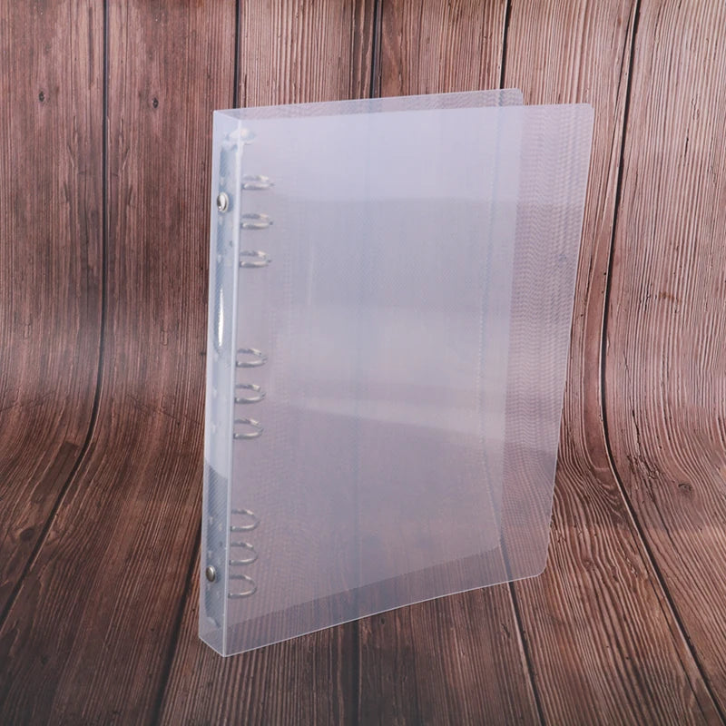 Creative transparent twill pp binder shell a6 a5 six-hole b5 nine-hole folder