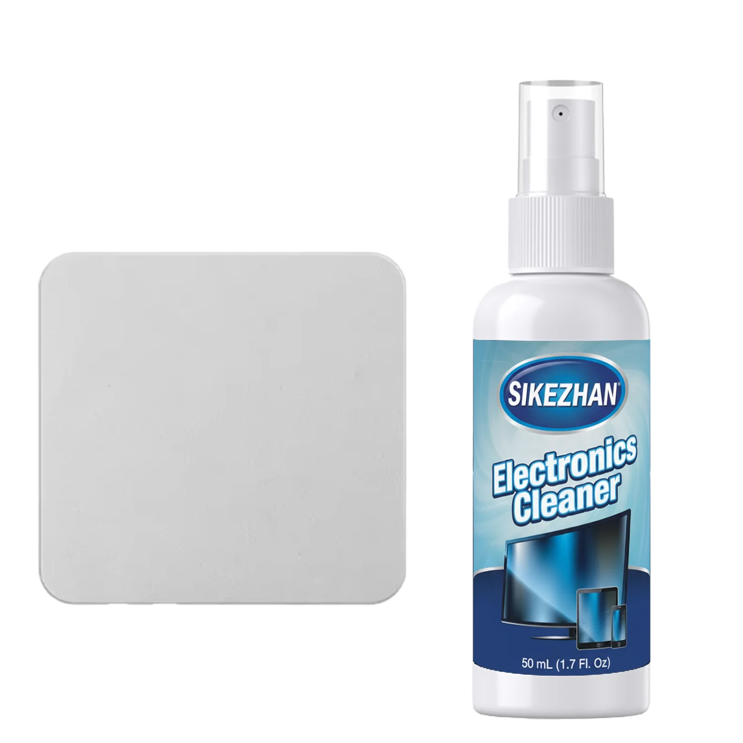 All-in-One Screen Mist Cleaner with Washable Cloth; Portable Spray for Car Touchscreen, Smart TV & Computer; Safe & Eco-Friendly