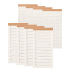 4/8Pcs Portable Field Notes Small Notepads 50Sheet Pocket Notebooks Memo Book to Do List Organizer Planner Daily for Work Office