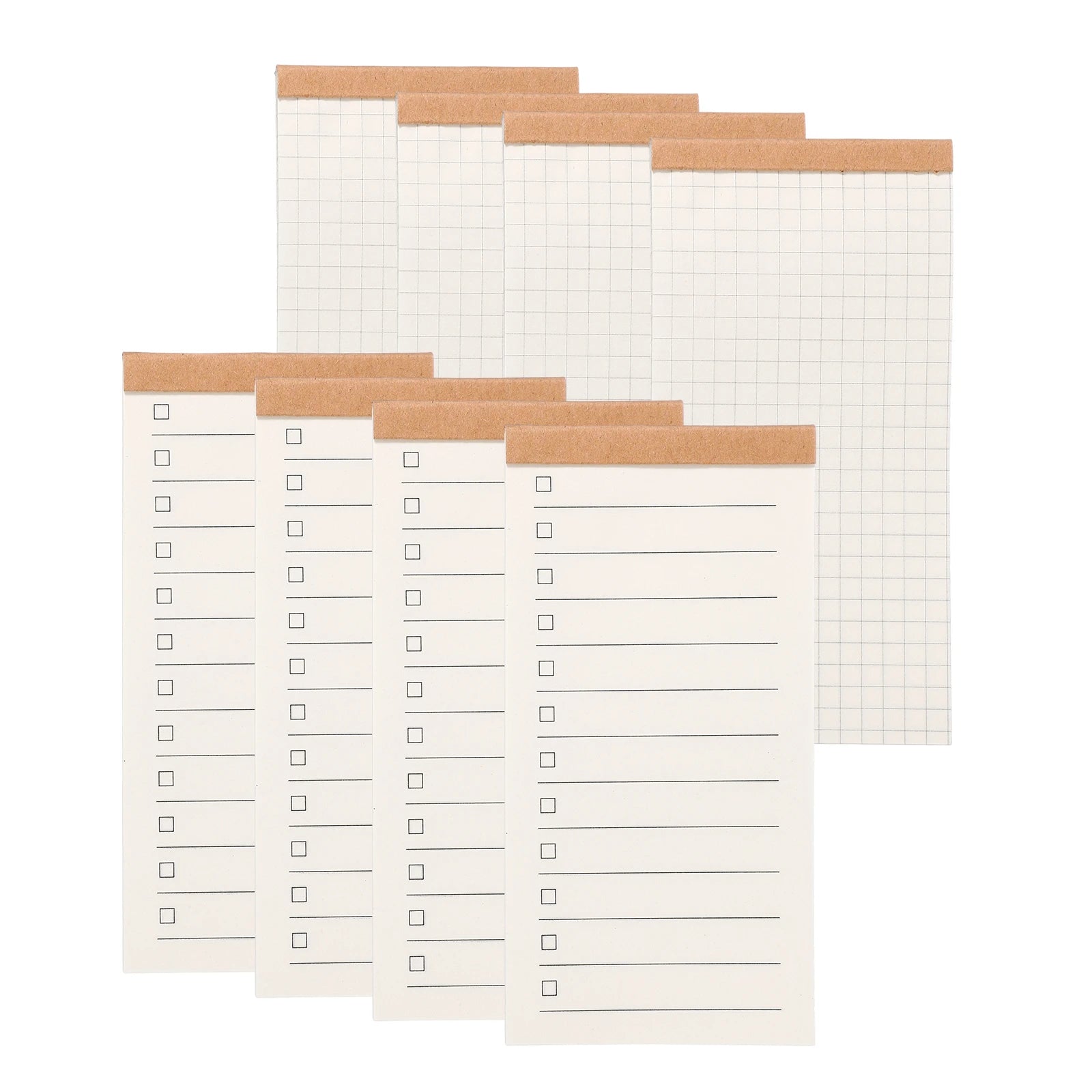 4/8Pcs Portable Field Notes Small Notepads 50Sheet Pocket Notebooks Memo Book to Do List Organizer Planner Daily for Work Office