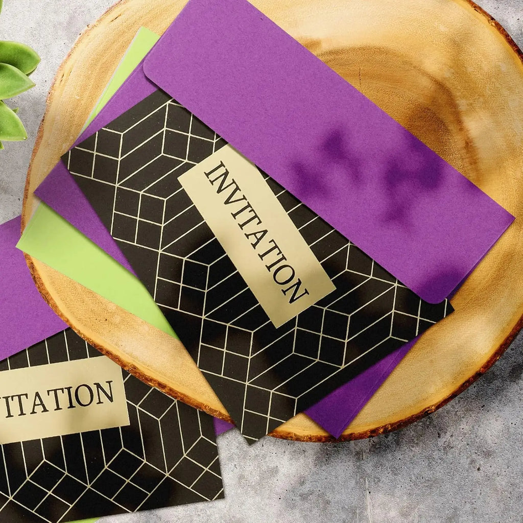 50 pack 4x6 Envelopes,A6 Invitation Envelopes 6.5 x 4.25inch For 4x6 Cards- Peel & Press,Ideal for Invitations,Weddings,Parties