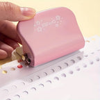 1pc 6-Hole Punch, Loose-Leaf Book DIY Binding Supplies, Notebook Journal Binding Office Paper Cutter-Office